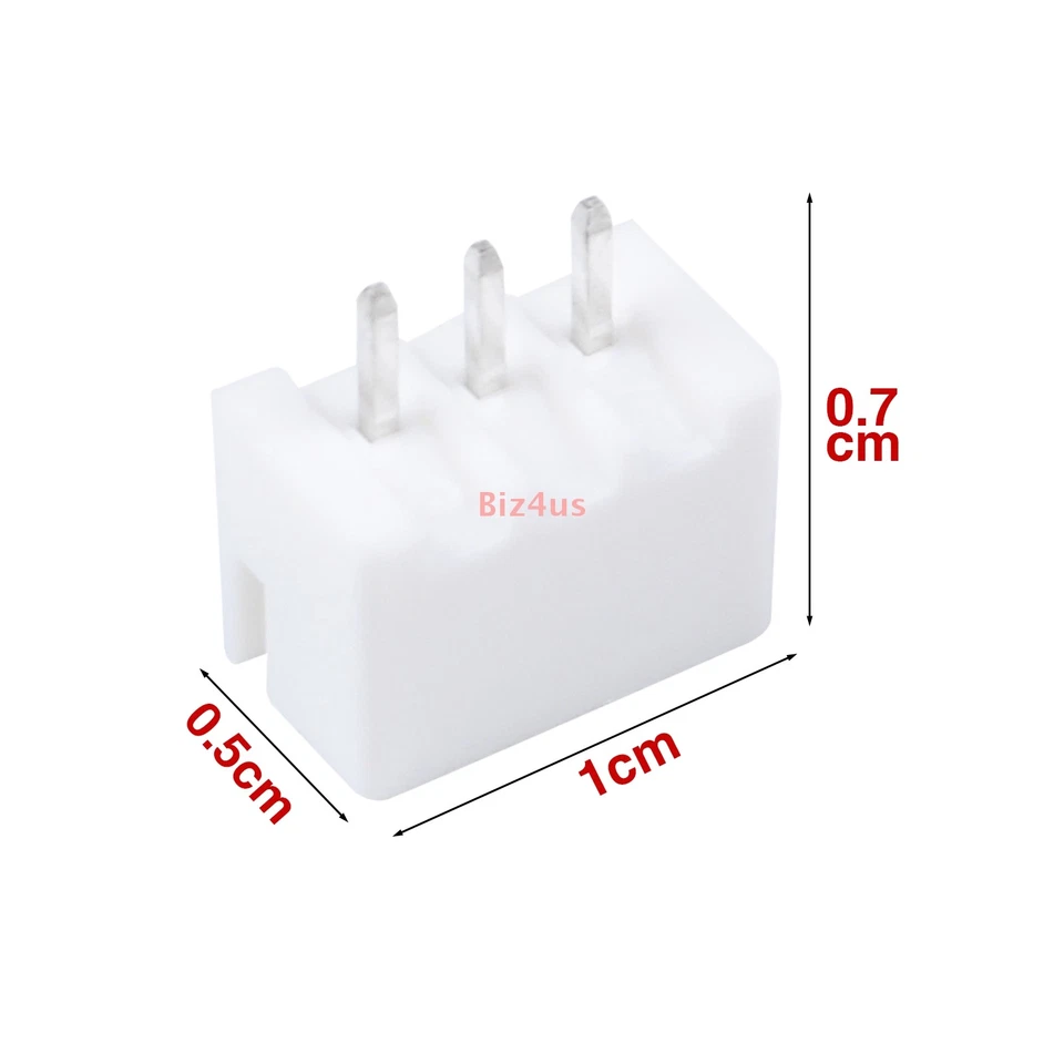 Lot JST XH2.54mm Plug Connector Straight Pin Header 3 Pin Male Plug Socket - Image 2 of 4