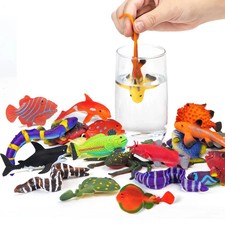 12 Pack Color Changing Sea Animal Toys,Change Color Ocean Animals Figures,Mol