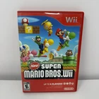 New Super Mario Bros. Wii (Nintendo Wii, 2009) Game Disc Case (No Manual) Tested