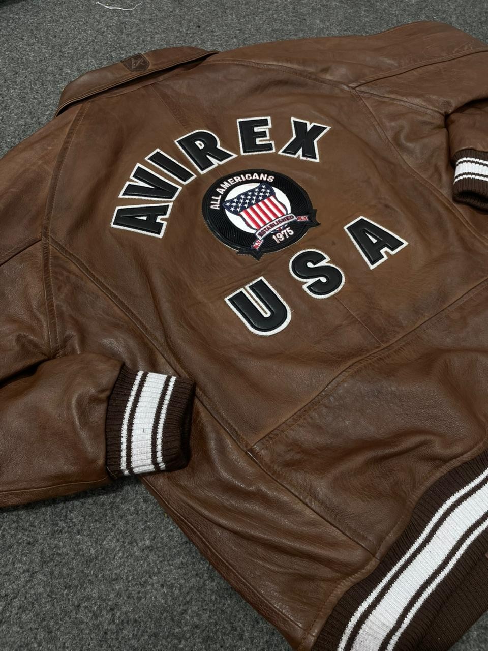 AVIREX LIMITED EDITION OMBRE ICON JACKET VINTAGE BROWN image 3