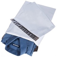 Metronic Poly Mailers 12x15.5 200 Pack White, Medium Size Shipping Bags for C...
