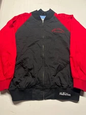 Stall & Dean Bomber Jacket Black Red Washington Senators Baseball Club Mens 2XL