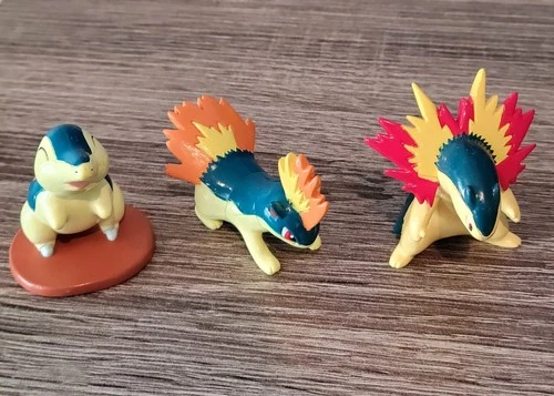Vintage Pokémon TOMY Figures - Typhlosion, Quilava & Cyndaquil - CGTSJ Mint Cond