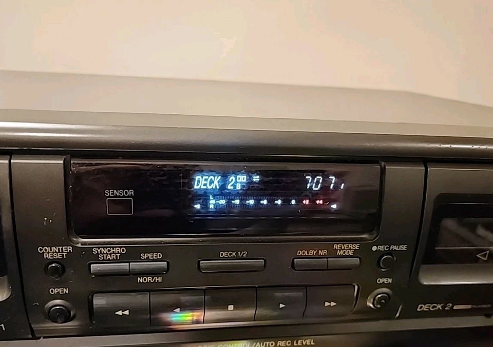 Vtg Technics Tape Player RS-TR180 Dual Stereo Cassette Deck + GIFTS Tested WORKS - Image 2 of 4