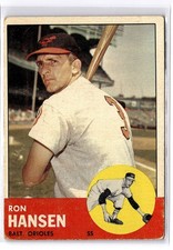 1963 Topps #88 Ron Hansen * A * Low Grade * High Res Scan *