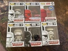 Star Wars Funko Pop Figure Lot Of 6 Exclusive Stormtrooper Tie Pilot