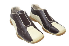 Prada Chaussures Femmes ( Ue ) 38 Slip-On Baskets Bicolore Marron/Crème