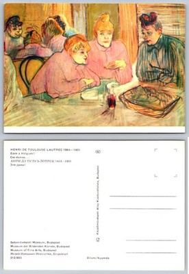 Toulouse-Lautrec Ces Dames Postcard - Museum Fine Arts Budapest Art Nouveau