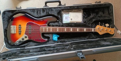 E-Bassgitarre Freedom Custom Guitar Research RS.JB-4st 3TS Sunburst Japan