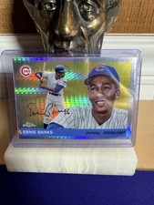 2025 Topps cromo platino - Ernie Banks #340 refractor de prisma