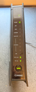 CenturyLink C3000Z Zyxel Bonded 2.4 & 5ghz WiFi Modem Router w/ AC Adapter