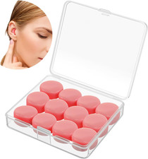 12 Pack Soft Ear Plugs for Sleeping, Reusable Moldable Silicone Earplugs Noise C