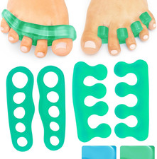 Toe Separators for Men  Women Medium 2 Pairs - Silicone Gel Spreaders - Thera