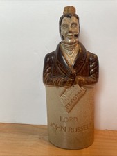 BELPER & DENBY LORD JOHN RUSSELL SALT GLAZED BOURNES POTTERIES REFORM FLASK