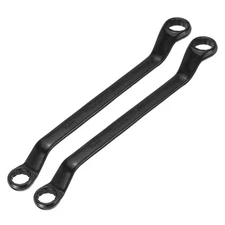 2pcs 45 Degree Offset Box End Wrench 16 x 18mm Metric 12 Point Double End Black