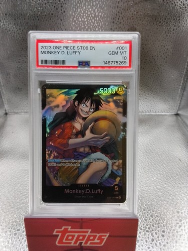 Monkey.D.Luffy (001) ST08-001 Starter Deck 8: Monkey.D.Luffy Foil PSA 10