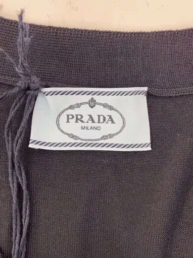 PRADA/Cardigan (Thin)/Size 40/Wool/NVY/DNA00S SOOO 145T thumbnail 3