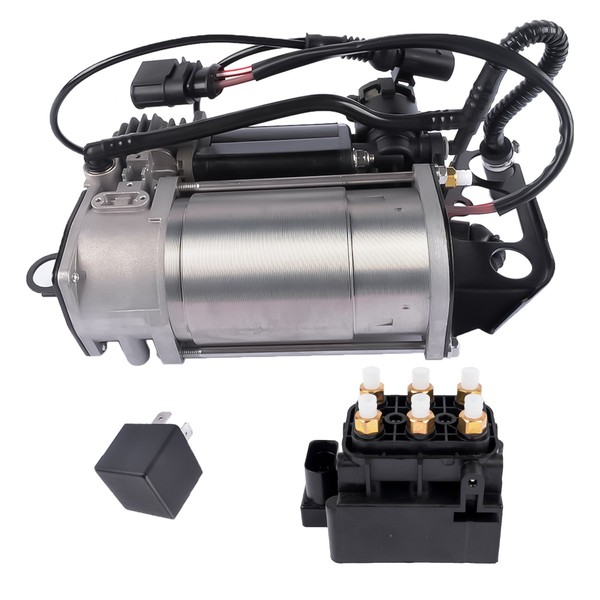 Kompressor Luftfederung + Ventil FüR Audi Q7 Porsche Cayenne VW Touareg 2006-15-image