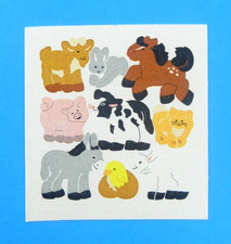 On The Farm Animals Sandylion Sticker Mod Sheet 2"x 2"