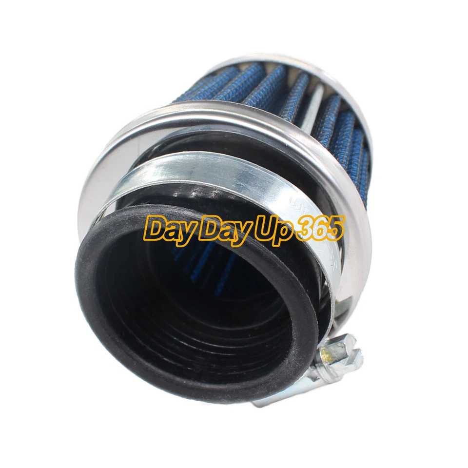 Juego de 2 cápsulas de filtro de aire cromadas de 35 mm para Honda CB350F CB400F Four Super Sport Foto 3 de 4