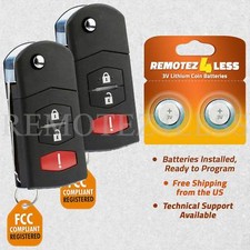 2 For 2010 2011 2012 2013 Mazda 3 Keyless Entry Remote Car Key Fob