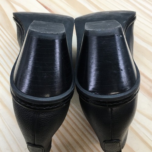 Via Spiga Boots Womens 9 M Farly Ankle Booties Slip On Block Heels Black Leather - Picture 11 of 17