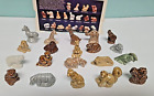 Vintage Wade Whimsies Red Rose Tea 20 Animal Miniatures England, complete set