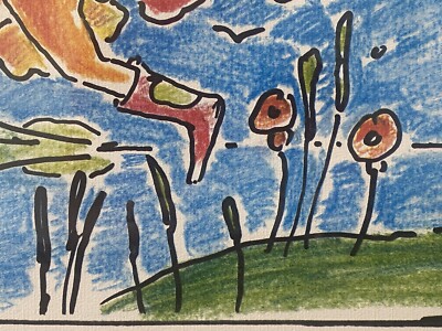 🔥 RARE Vintage Old Modern Pop Art Exhibition Poster, Peter MAX