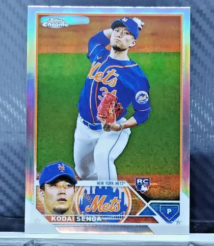 Kodai Senga 2023 Topps Chrome REFRACTOR SP ROOKIE #217 - Mets RC