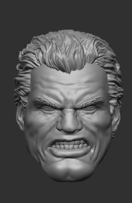 DKR Old Man Bruce Wayne custom head for 4
