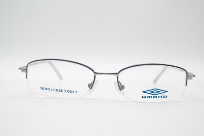 UMBRO UM 131 Blau Silber Halbrand Brille Brillengestell eyeglasses Neu