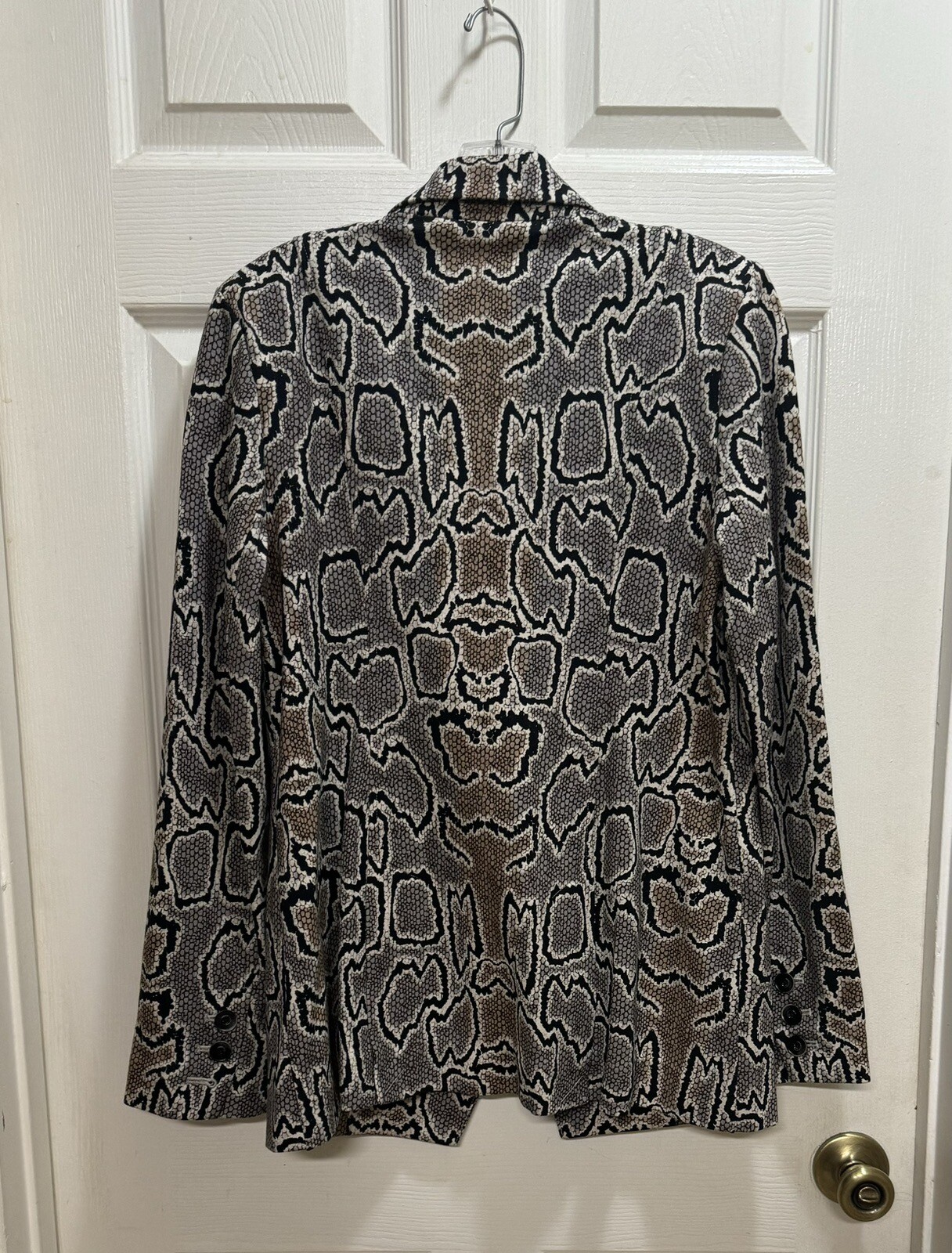 Cabi Samantha Python Snakeskin Double Breasted Bl… - image 3