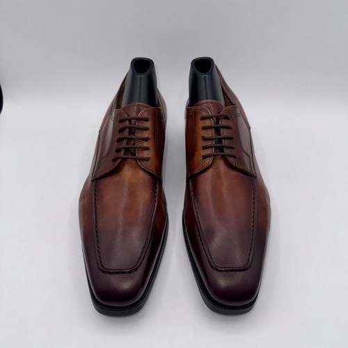 Magnanni Romelo Derby Men’s Size 7 M Cognac Brown Leather - Picture 7 of 13