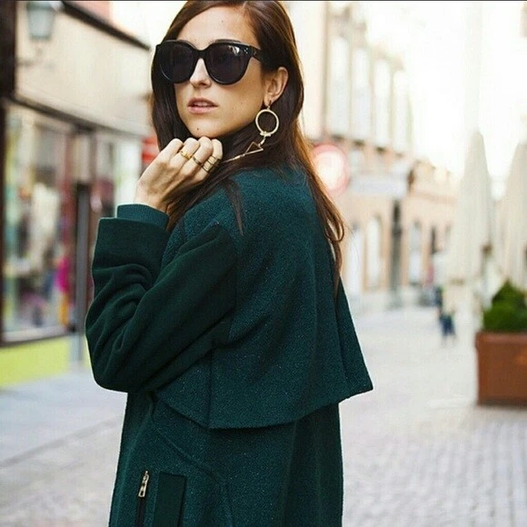 Green designer jacket cheap