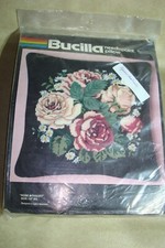 BUCILLA  Rose Bouquet  NEEDLEPOINT KIT 4599, 14" x 14" Finished Size, NEW KIT 
