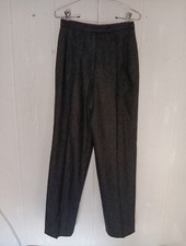 Vintage JH Collectibles Pants Women 10 Gray Wool Blend Pleated Trouser Union USA