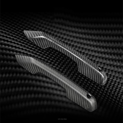 2×Real Carbon Fiber Outer Side Door Handle Panel Trim For Ford Mustang 2024-2025 - Picture 14 of 15