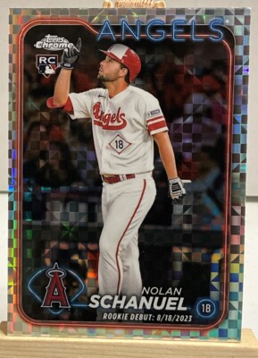 2024 Topps  Update Chrome Debut X-Fractor Nolan Schanuel USC68