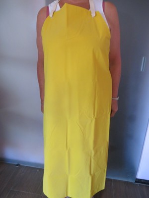 PVC Schürze Gummischürze Waschküche Latzschürze Melkschürze sehr lang