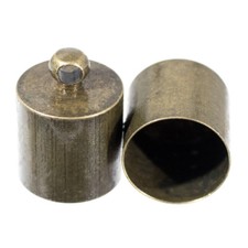 Craft County Cord End Caps  Bronze or Silver