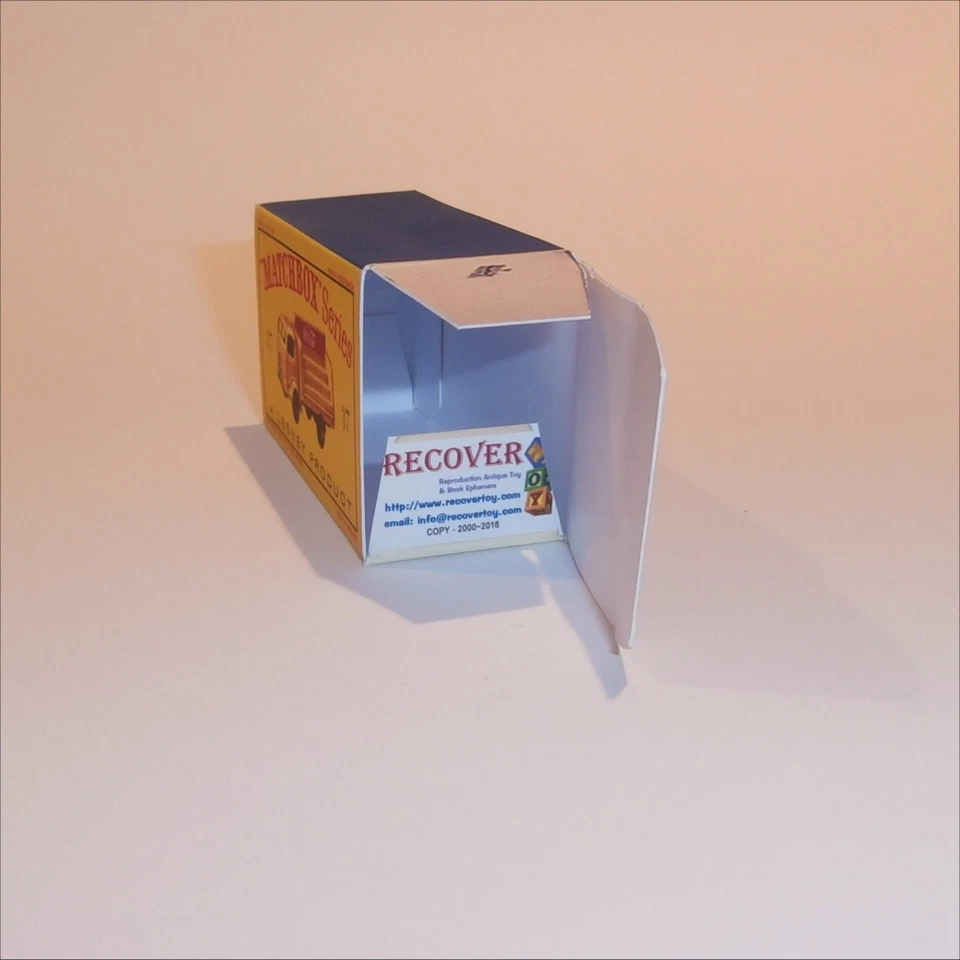 Matchbox Lesney 37b Karrier Coke Truck Empty D Style Repro Box - Image 4 of 4