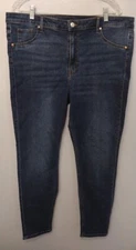 H&M Women's 18 CURVY JEGGING JEAN PANT ULTRA HIGH WAIST ANKLE LENGTH stretch