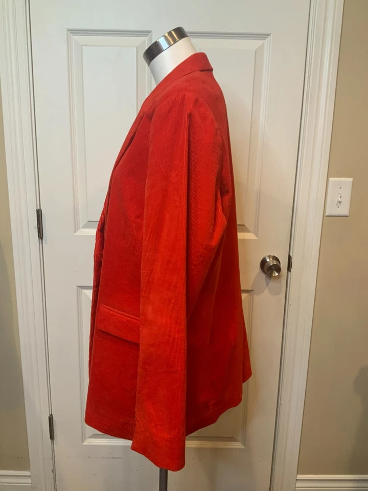 Chaqueta Blazer Boden Oxschott Roja Gruesa Pana de Gallena, Talla 16R EE. UU. / 20R Reino Unido Foto 4 de 4