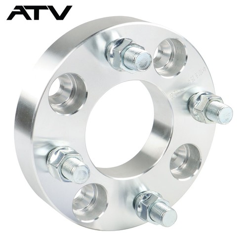 4PC 1" Wheel Spacers 4x101.6 1/2"x20 For EZ GO EZGO Club Cars Golf Carts Silver - Picture 7 of 12