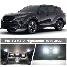 Led Light Kit For 2014-2021 2022 Toyota Highlander Interior Reverse Package 17pc