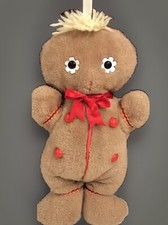 Gingerbread Man Eden Plush 13" Vintage Chime Rattle