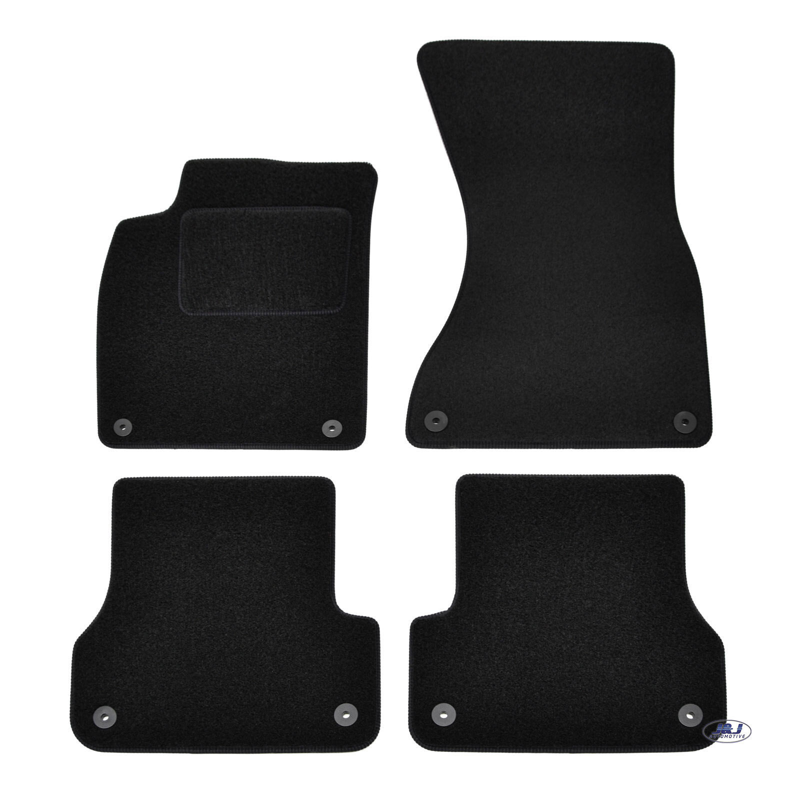 Tapis de sol Audi A6 2012 noir anti-glisse en velours sur mesure