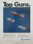 6/1990 PUB AVION EMBRAER EMB-120 BRASILIA EMB-145 CBA-123 AIRCRAFT ORIGINAL AD