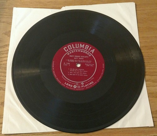 SUPER RARE LP Marty Robbins Highlights Japan import 10” ZL1104 Columbia Records - Picture 4 of 6