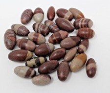 Lote de 20 piedras Shiva Lingam: tamaño pequeño de 1" - 1,25" (Shiva Lingham)